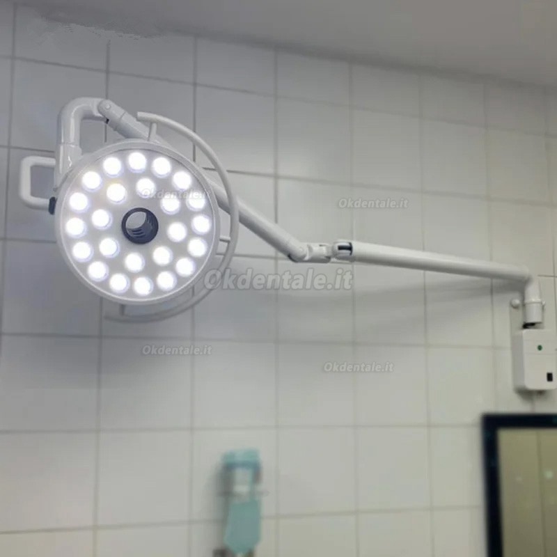 Lampada chirurgica dentale da parete da 72 W, lampada operatoria dentale senza ombre a 24 LED