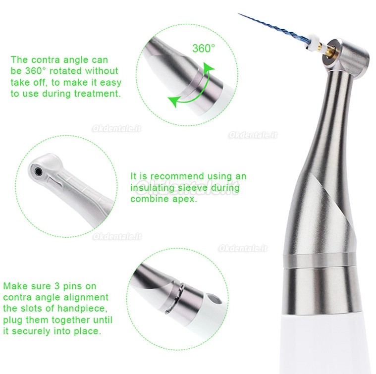 Motore endodontico dentale Betterway EP Pro, Manipolo endodontico con localizzatore apicale integrato