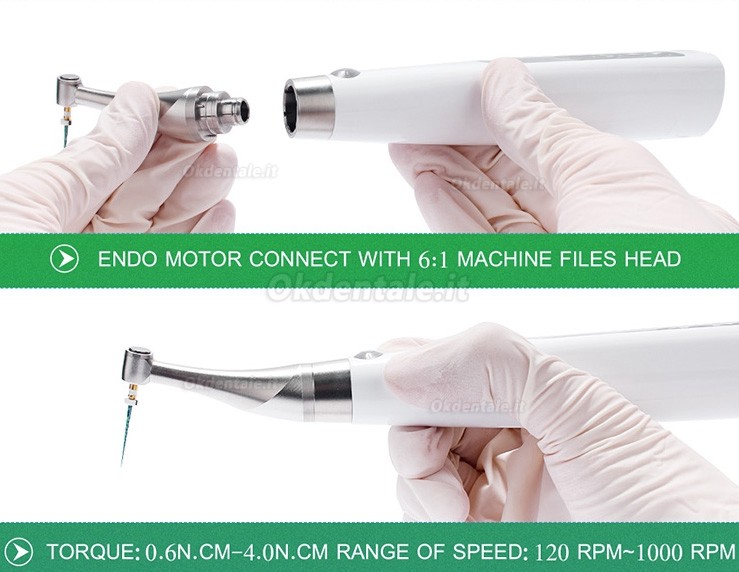 Motore endodontico dentale Betterway EP Pro, Manipolo endodontico con localizzatore apicale integrato