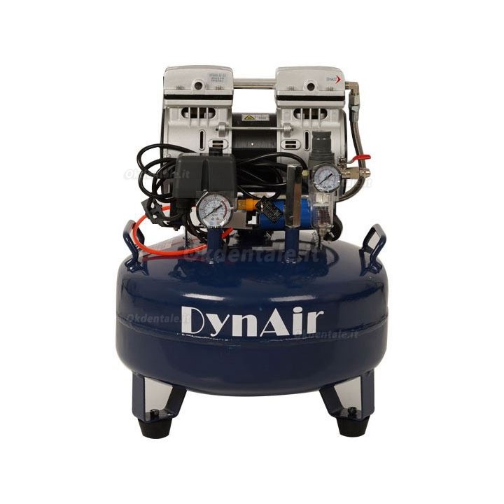 Compressore senza olio odontoiatrico Dynamic DA5001 serbatoio da 22 litri 0,55 kW/0,75 HP