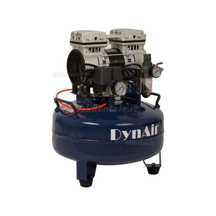 Compressore senza olio odontoiatrico Dynamic DA5001 serbatoio da 22 litri 0,55 kW/0,75 HP