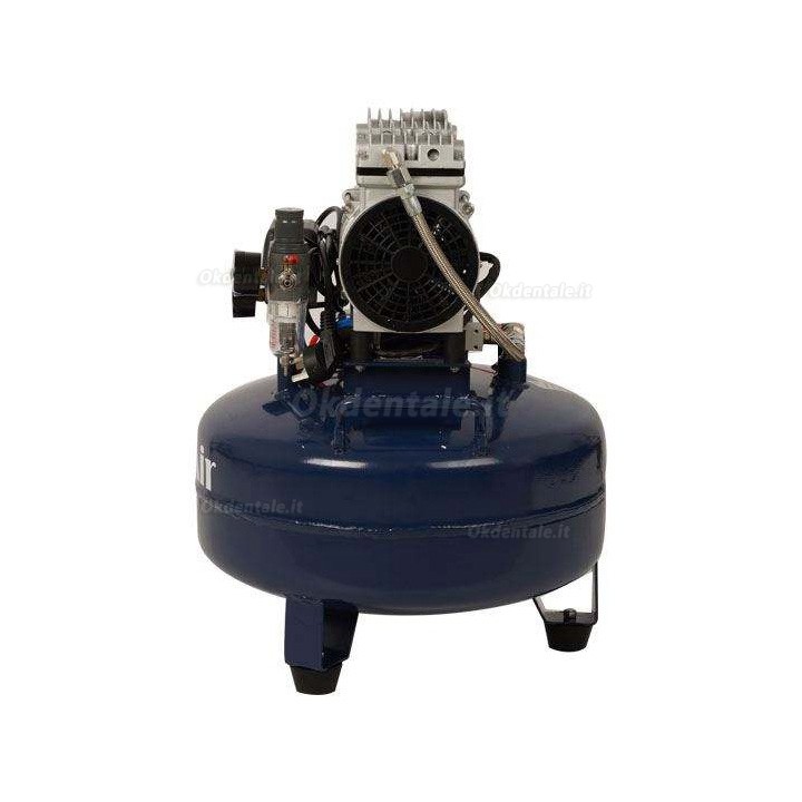 Compressore senza olio odontoiatrico Dynamic DA5001 serbatoio da 22 litri 0,55 kW/0,75 HP