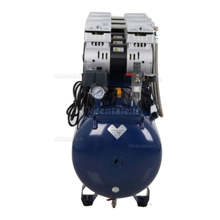 Compressore senza olio odontoiatrico Dynamic DA7003 serbatoio da 70 litri 2,25 kW/3 HP