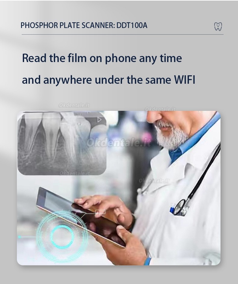 Scanner ai fosfori per immagini intraorali Dynamic® DDT-100A con display ad alta risoluzione