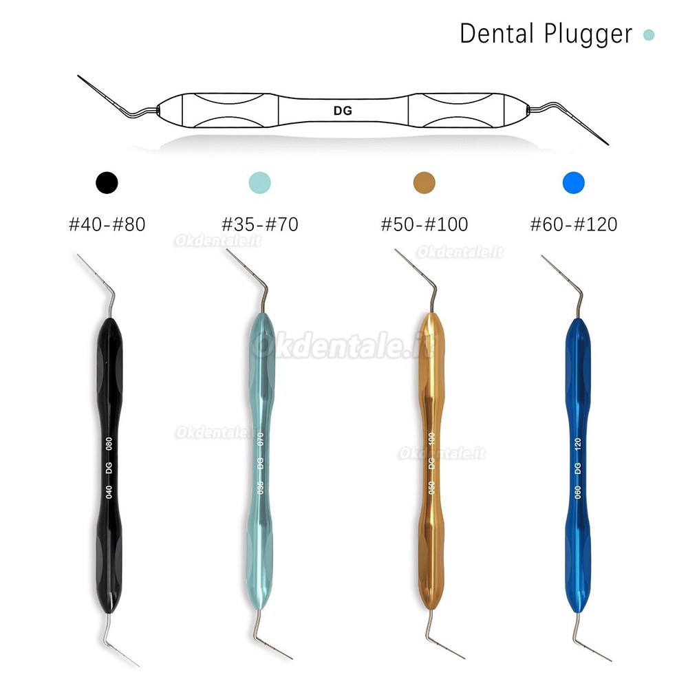 Kit di compattazione guttaperca dental, plugger manuale endodontico Niti