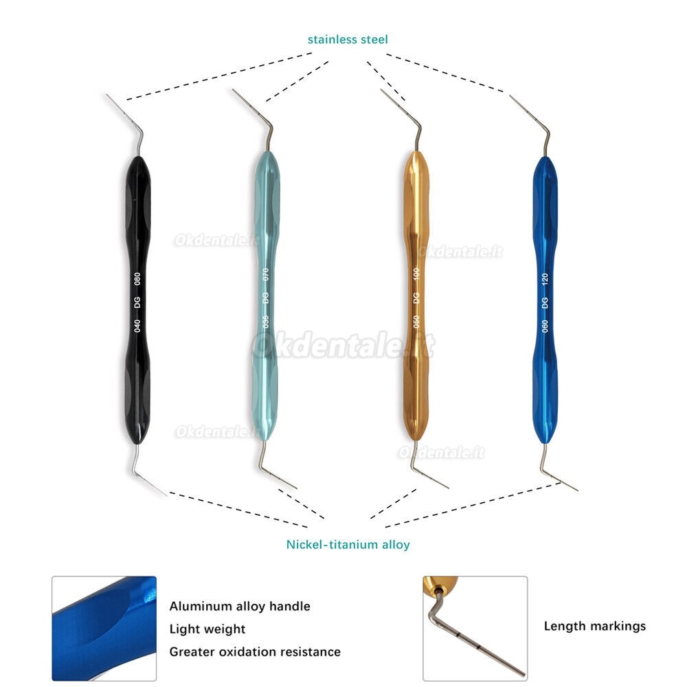 Kit di compattazione guttaperca dental, plugger manuale endodontico Niti