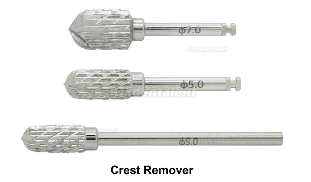 Kit ESSET per impianti dentali, Fresa chirurgica ad espansione divisa a cresta stretta
