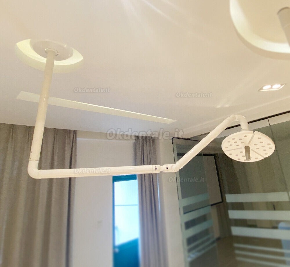 Lampada sala operatoria odontoiatrico KWS KD-2018-D1 (lampada dentista montato a soffitto) 27 Holes Dental LED Surgical Shadowless Light Touch Switch Ceiling Mounted