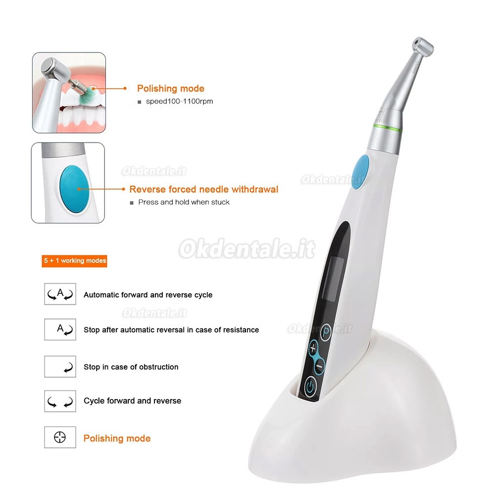 Motori endodontici senza fili dentale Ly M680, 16:1 Manipolo endodontici + 6 lime endo