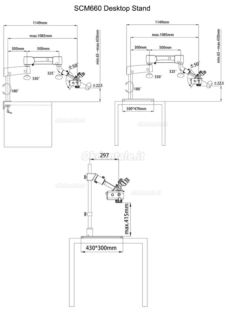 Microscopio operatorio odontoiatria SOCO SCM660ST