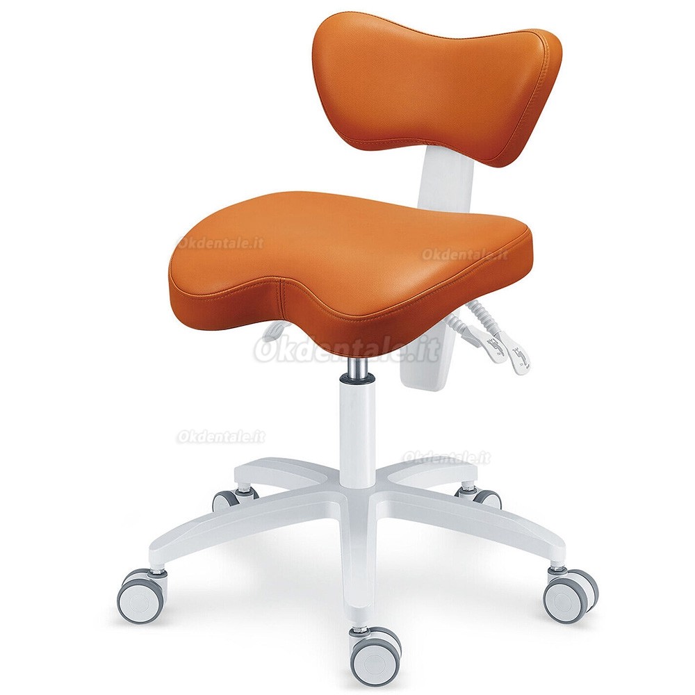 Sedia da assistente dentista, sgabello da ergonomico per dentista TYTC POST-060 (cuscino del sedile/angolo dello schienale regolabile)