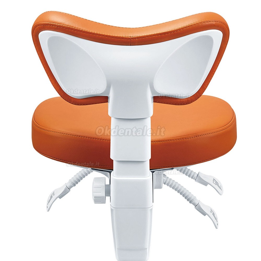 Sedia da assistente dentista, sgabello da ergonomico per dentista TYTC POST-060 (cuscino del sedile/angolo dello schienale regolabile)