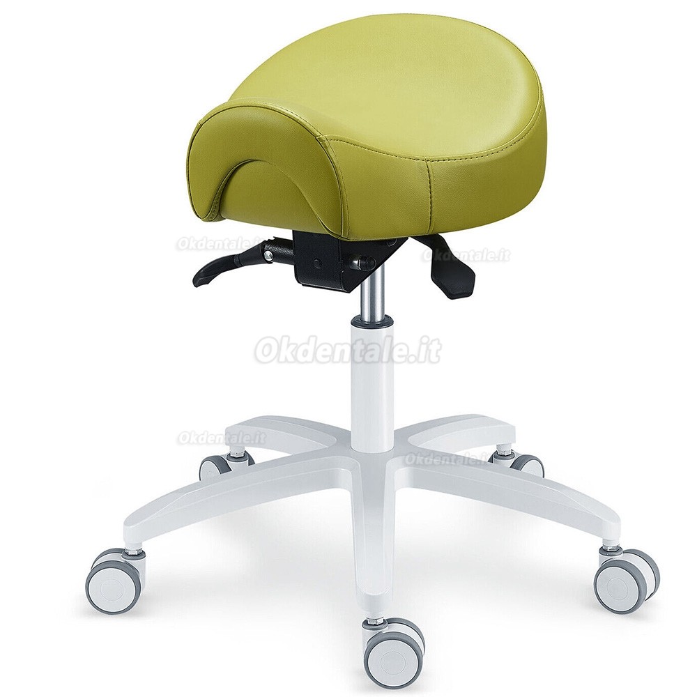 TYTC PLST-075 Sgabello ergonomico per assistente dentale, sgabello a sella (angolazione e altezza regolabili)