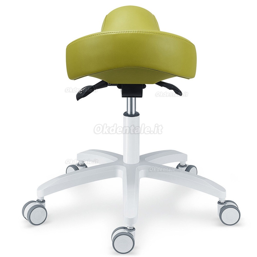 TYTC PLST-075 Sgabello ergonomico per assistente dentale, sgabello a sella (angolazione e altezza regolabili)